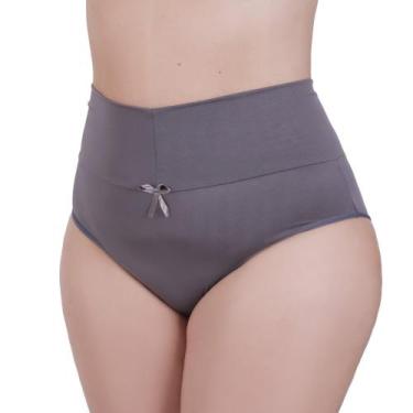 Imagem de Calcinha Plus Size Cintura Alta Tanga Grande Cós Alto 50 ao 56 - c11 T