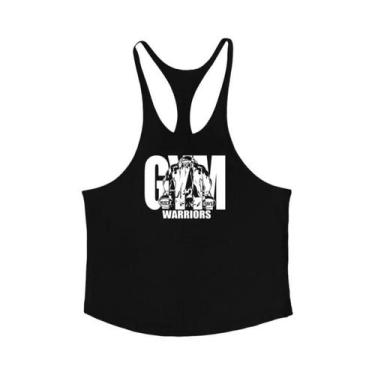 Imagem de Camiseta Regata Masculina De Algodão Respirável Para Academia Com Alça