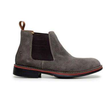 Imagem de Bota Masculina Camurça Coturno Botina Cinza Rodeio Passeio - Laredo, C