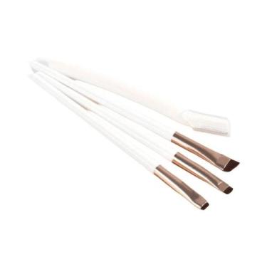 Imagem de Conjunto De 3 Pincéis Ultrafinos Para Sobrancelhas: Pincéis Angulares 