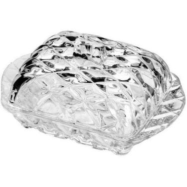 Imagem de Manteigueira Cristal Deli Diamond Lyor 16,9x8x10 cm