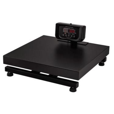 Imagem de Balança Plataforma Digital Carbon Preta 300kg Balmak