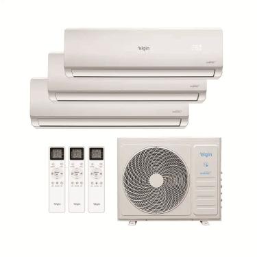 Imagem de Ar Condicionado Multi Split Elgin Total Inverter 27.000 Btus (Hi Wall 9.000 + Hi Wall 12.000 + Hi Wall 12.000) Q e F