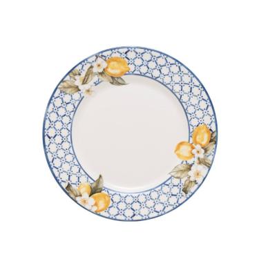 Imagem de Prato De Sobremesa Copa E Cia Aquarelle Em Cerâmica Lima Azulejos