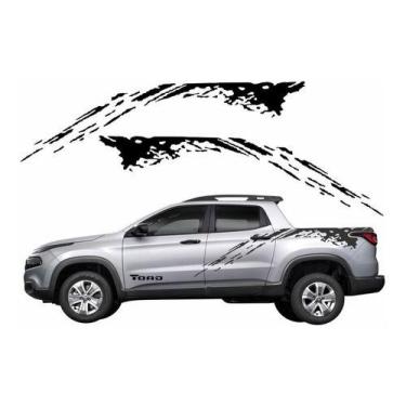 Imagem de Faixas Fiat Toro Laterais Personalizadas Adesivos Tor45 - onl