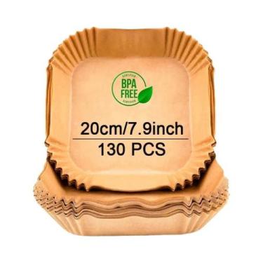 Imagem de Forros De Papel Descartáveis Grandes Para Fritadeira De Ar (Air Fryer)