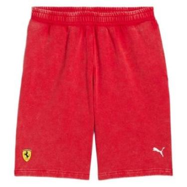 Imagem de Shorts Moletom Scuderia Ferrari Sportswear SW Vermelho Puma-Masculino