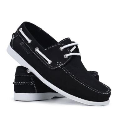 Imagem de Sapato Mocassim Dockside Masculino Estilo  606 - Schiareli, Preto, Bra