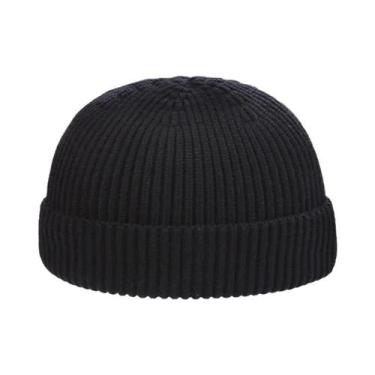 Imagem de Gorro Térmico De Inverno Quente Em Tricô Com Aba Dobrável Para Esporte