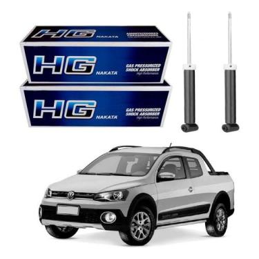 Imagem de Par Amortecedor Traseiro Saveiro G6 1.6 2014 A 2016 - Nakata