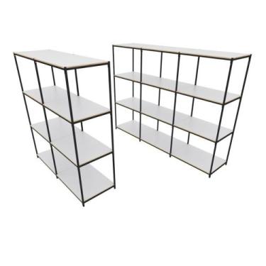 Imagem de Praleira De Aço Reforçada Mini Porta Pallet 200x60x90 Estante Estoque 