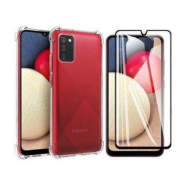 Imagem de kit Capa Capinha Case Anti Shock Samsung Galaxy A03S + Pelicula Vidro 
