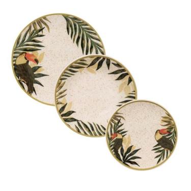 Imagem de Aparelho De Jantar 18 Peças Unni Tropicano - Oxford