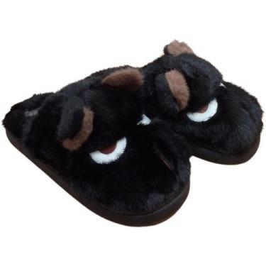 Imagem de Pantufa Chinelo De Quarto Cachorro REF. PTF06167 - NOVA RIO, Preto, 38