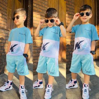 Imagem de Conjunto Bermuda Camiseta Masculino Verão infantil 2 ao 12 Anos - Kvan