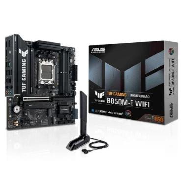 Imagem de Placa Mãe ASUS TUF GAMING B850M-E WIFI, AMD AM5, mATX, DDR5, Wi-fi 6E,