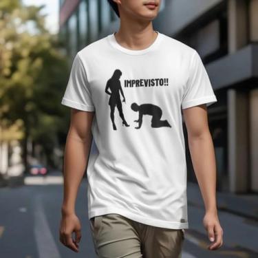 Imagem de Camisa Dia Dos Namorados Frase Divertida Imprevisto Algodao Urbano Cas