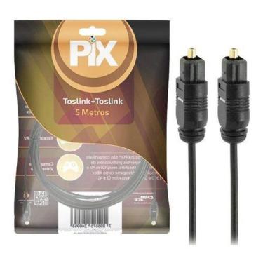 Imagem de Cabo optico toslink profissional 5 metros pix  018-9005