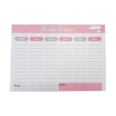 Imagem de Planner Semanal Organização Minha Semana Organizada Escritório 60 folh