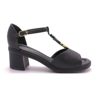 Imagem de Sandália Feminina Piccadilly 566078, Preto, 38