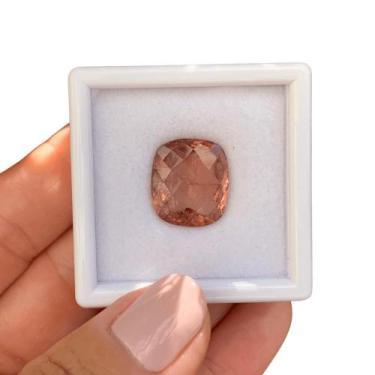 Imagem de Turmalina Vermelha Rosada Cushion Briolet 11,20ct - ENE2ESE