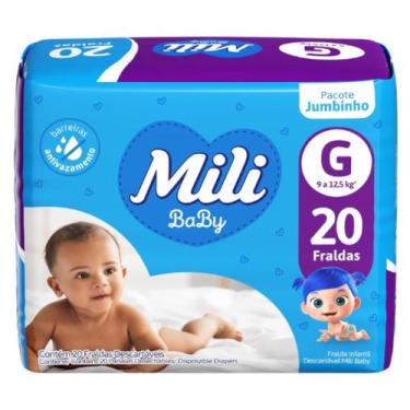 Imagem de Fralda com Alta Absorção Jumbinho tam G C/20 - Mili