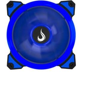 Imagem de Cooler Fan Rise  Ventoinha 120mm Com Led Para PC Gamer, Azul