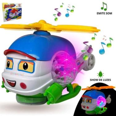 Imagem de Helicóptero Bate Volta Com Som E Luz Brinquedo Infantil - Europio
