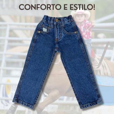 Imagem de Calça Country Infantil Masculina King Farm Tradicional Gold Kids Cowbo