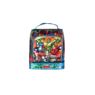 Imagem de Lancheira Térmica Infantil Masculina Vingadores Preta - Marvel, U