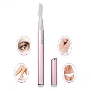 Imagem de Mini Aparador Depilador De Rosto Eletrico New Skysuper Caneta Rosa - M