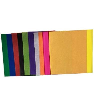 Imagem de Folha Seda Para Pipa Multiuso 50x50cm C/50 Unidades - Riacho, Variadas