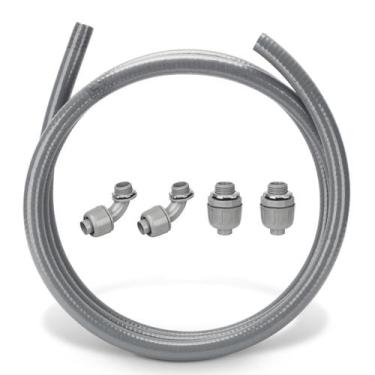 Imagem de Kit de Eletroduto Flexível HOXHA 3 m PVC 1/2 Polegada