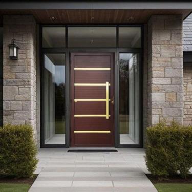 Imagem de Porta de Aluminio Lambril 210x100cm com Puxador Super Premium Brimak A
