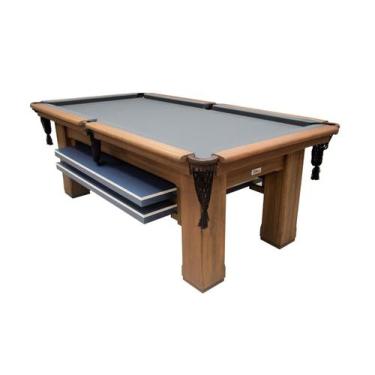 Imagem de Mesa de Sinuca Vintage com Tampo de Ping Pong - 2,34x1,34 - Nelson Bil