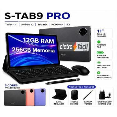 Imagem de Tablet S-Tab9 Pro 11 Polegadas 12GB RAM 256GB Android 12 Wi-Fi 5G ComT
