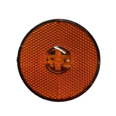 Imagem de Lanterna Lateral de Posição Multilight para Caminhão Randon Âmbar Led Bivolt 88mm Sem Suporte