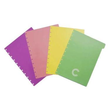 Imagem de Divisórias p/ Caderno Inteligente Grande Tons Pastel