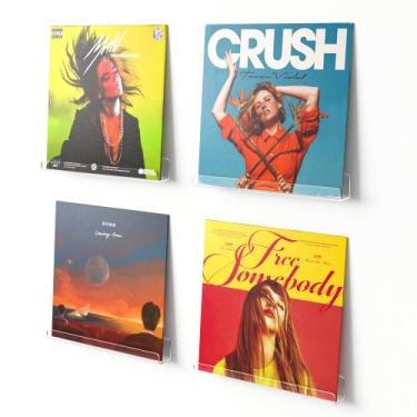 Imagem de Prateleira upsimples 30 cm para Disco de Vinil  Suporte de Parede  Pac