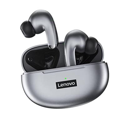 Imagem de Shiwaki LP5 Bluetooth 5.0 Fones de ouvido sem fio à prova d'água com capa de carregamento Touch Control integrado Microfone na orelha Fones de ouvido - Cinzento