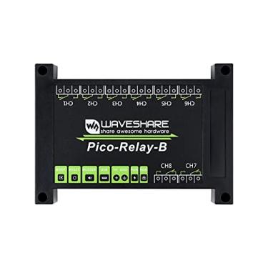 Imagem de Waveshare Industrial 8-Channel Relay Module for Raspberry Pi Pico Power Supply Isolation Photocoupler Isolation