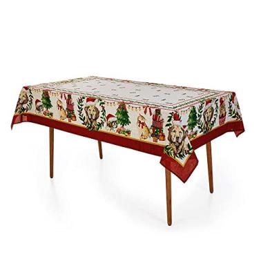 Imagem de Toalha de Mesa Retangular 8 Lugares Pet Natalino Karsten