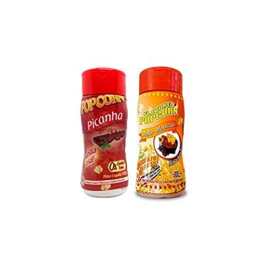 Imagem de Temperos P/ Pipoca Popcorn Cx 12 Frascos. 6 Picanha - 6 Molho Mexicano