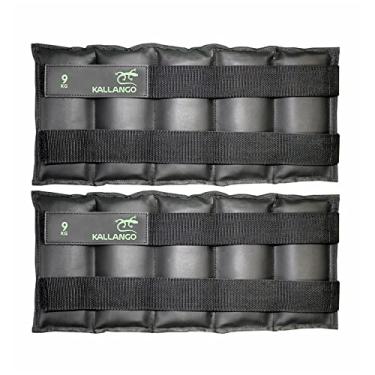 Imagem de Caneleira de Peso Kallango Emborrachada - 9 Kg