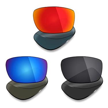 Imagem de 3 pares de lentes polarizadas de substituição Mryok para óculos de sol Oakley Badman – Opções