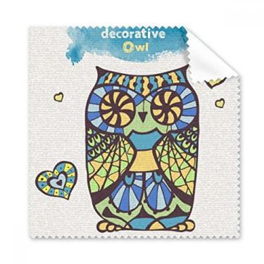 Imagem de Pano de limpeza decorativo com coruja amor Art Deco, moderno, pano de limpeza, 5 peças