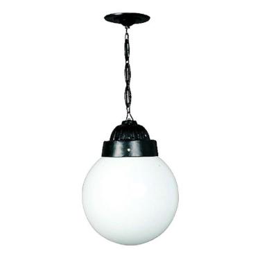 Imagem de Luminária Externa Interna Globo Grande Com Corrente Alumínio