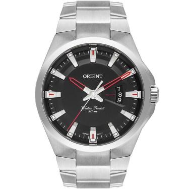 Imagem de Relógio Orient Masculino Analógico Prata Preto Mbss1404 P1sx