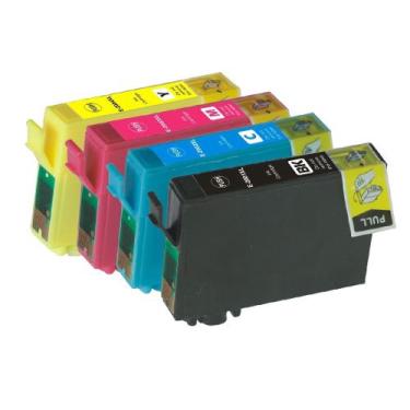 Imagem de Kit 4 Cor Cartucho Compativel Epson T194 T196 T197 Xp101 201 Xp214 Xp411 2032