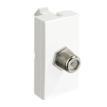 Imagem de Módulo Tomada Coaxial Tv Branco Inova Pro 85026 Alumbra